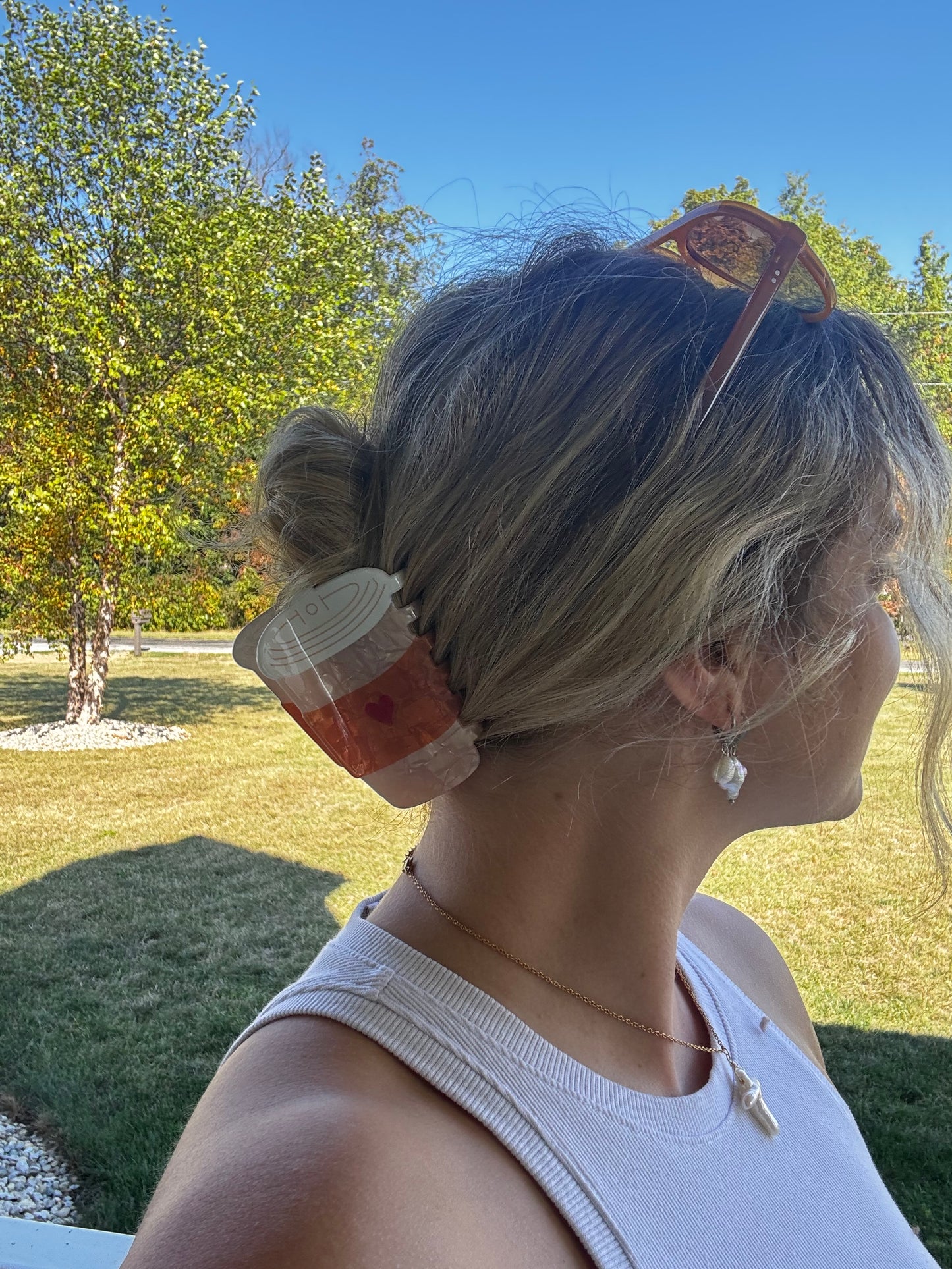 Coffee Hair Clips