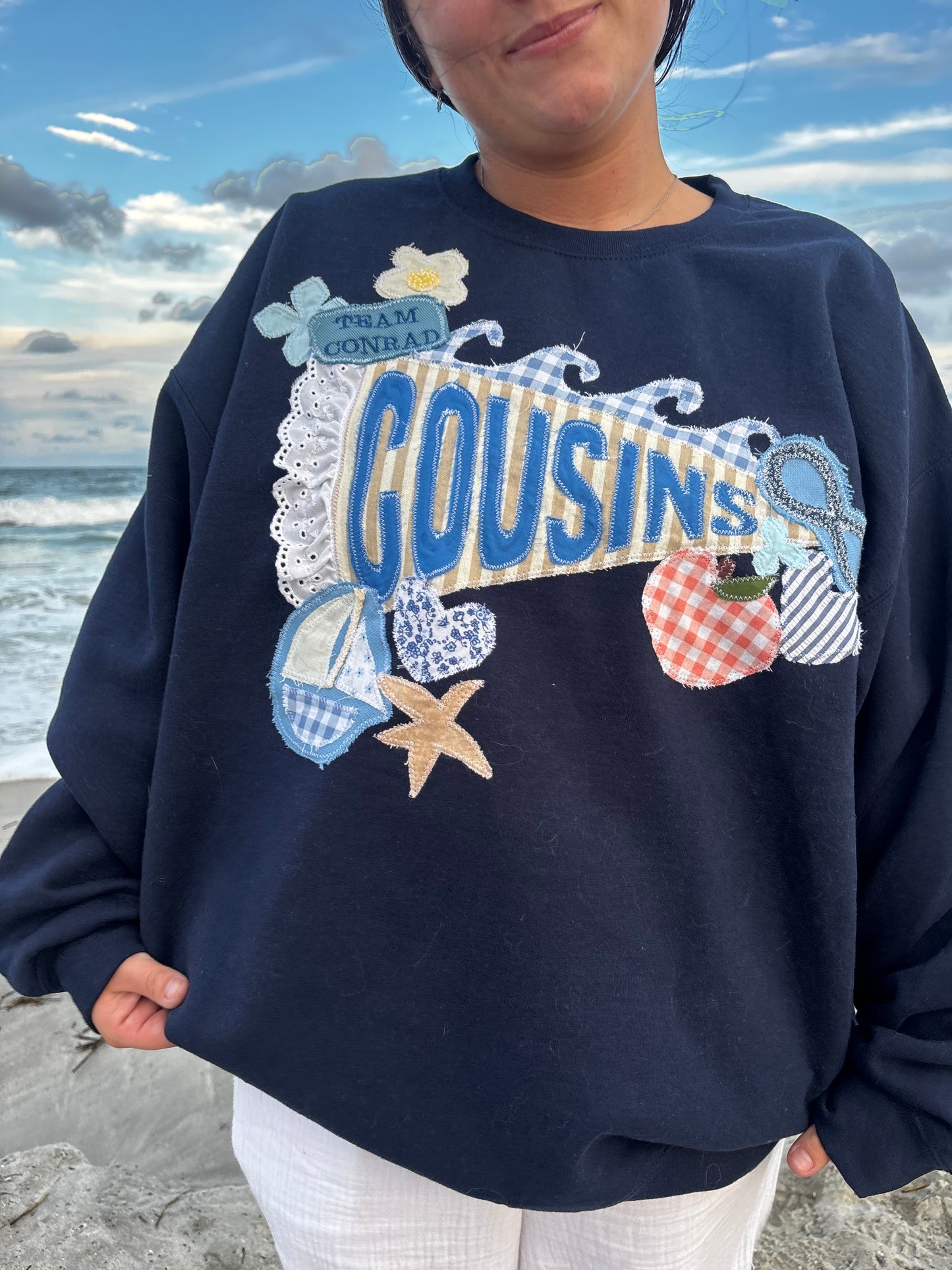 Cousins Beach Pennant Crewneck