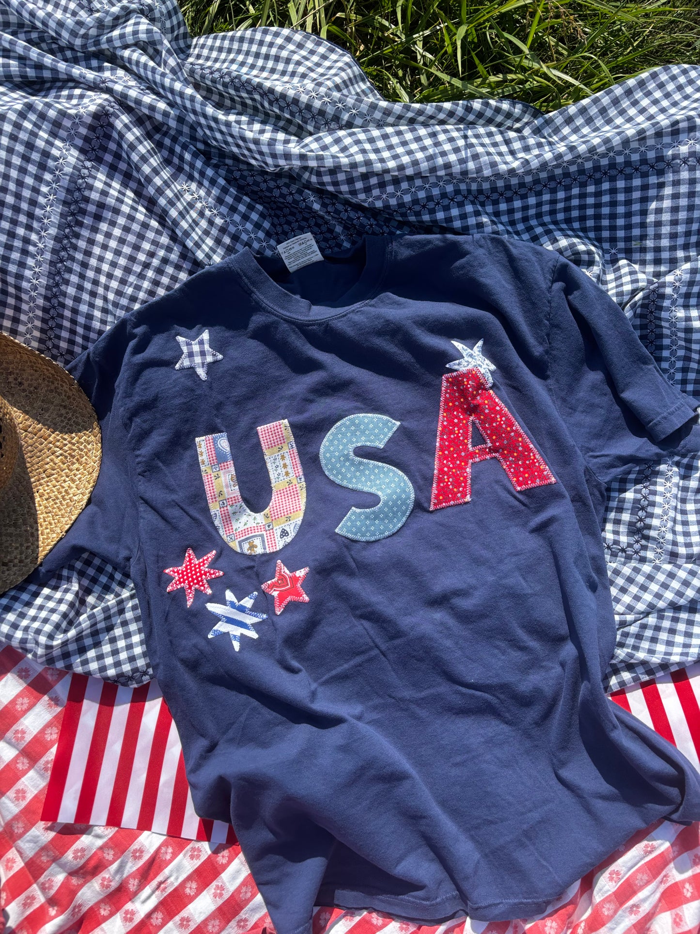USA tee - Blue