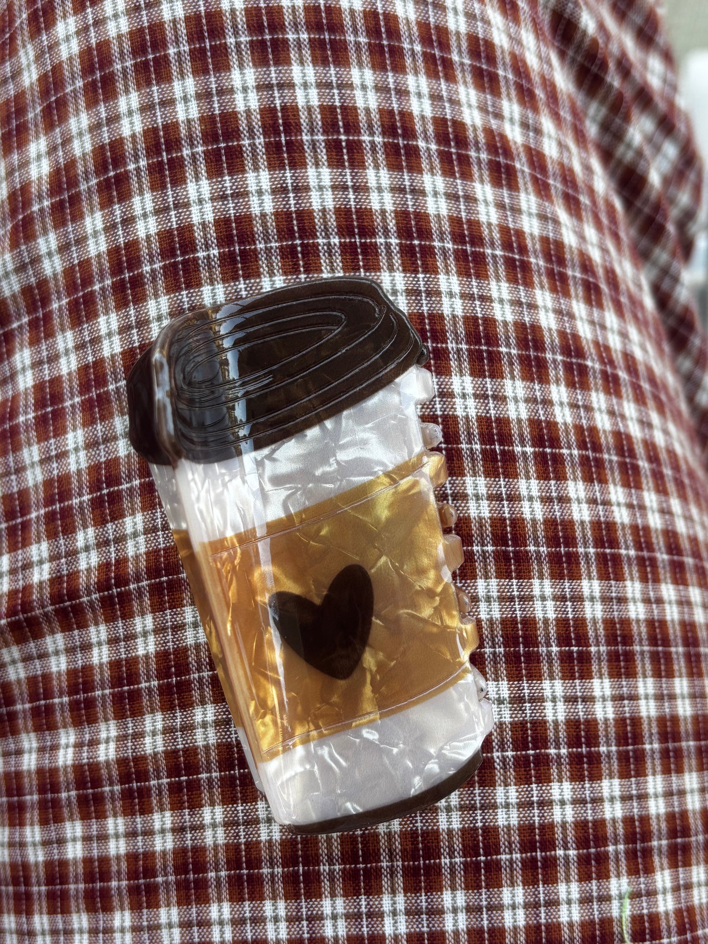Coffee Hair Clips