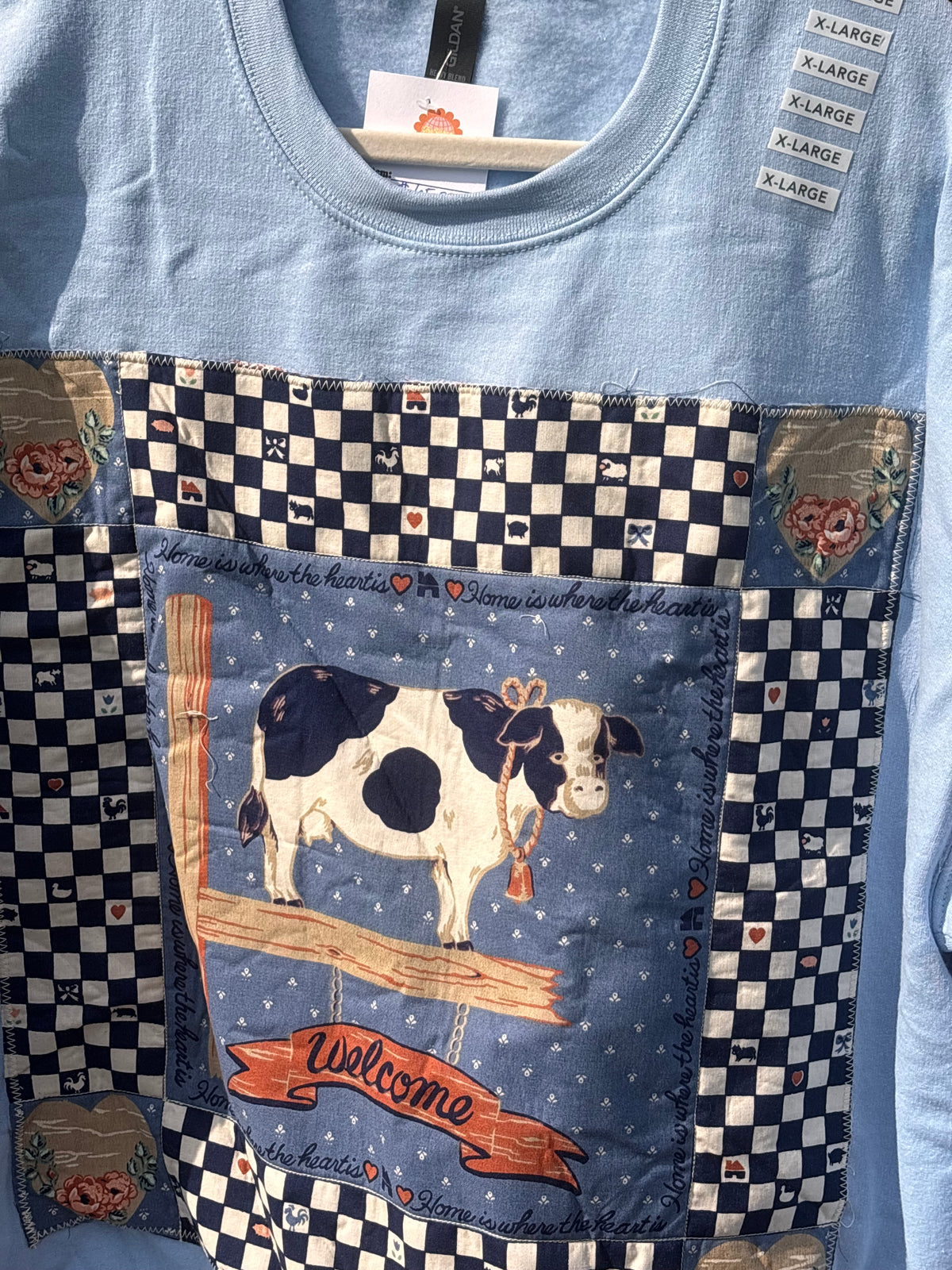 Quilted Cow Crewneck - XL