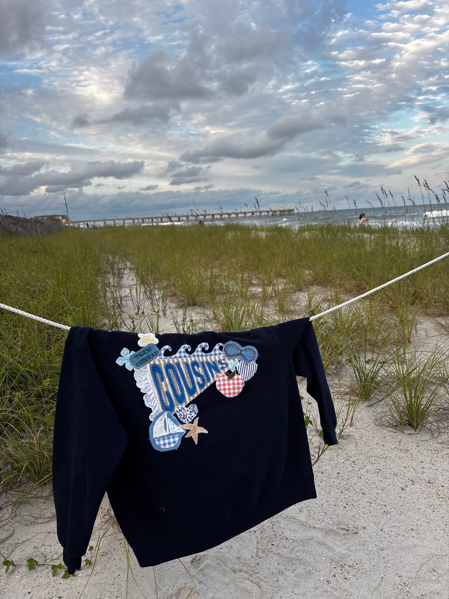 Cousins Beach Pennant Crewneck