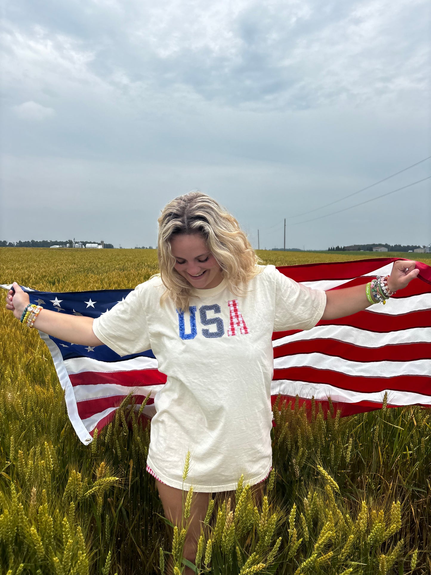USA Tee - CREAM