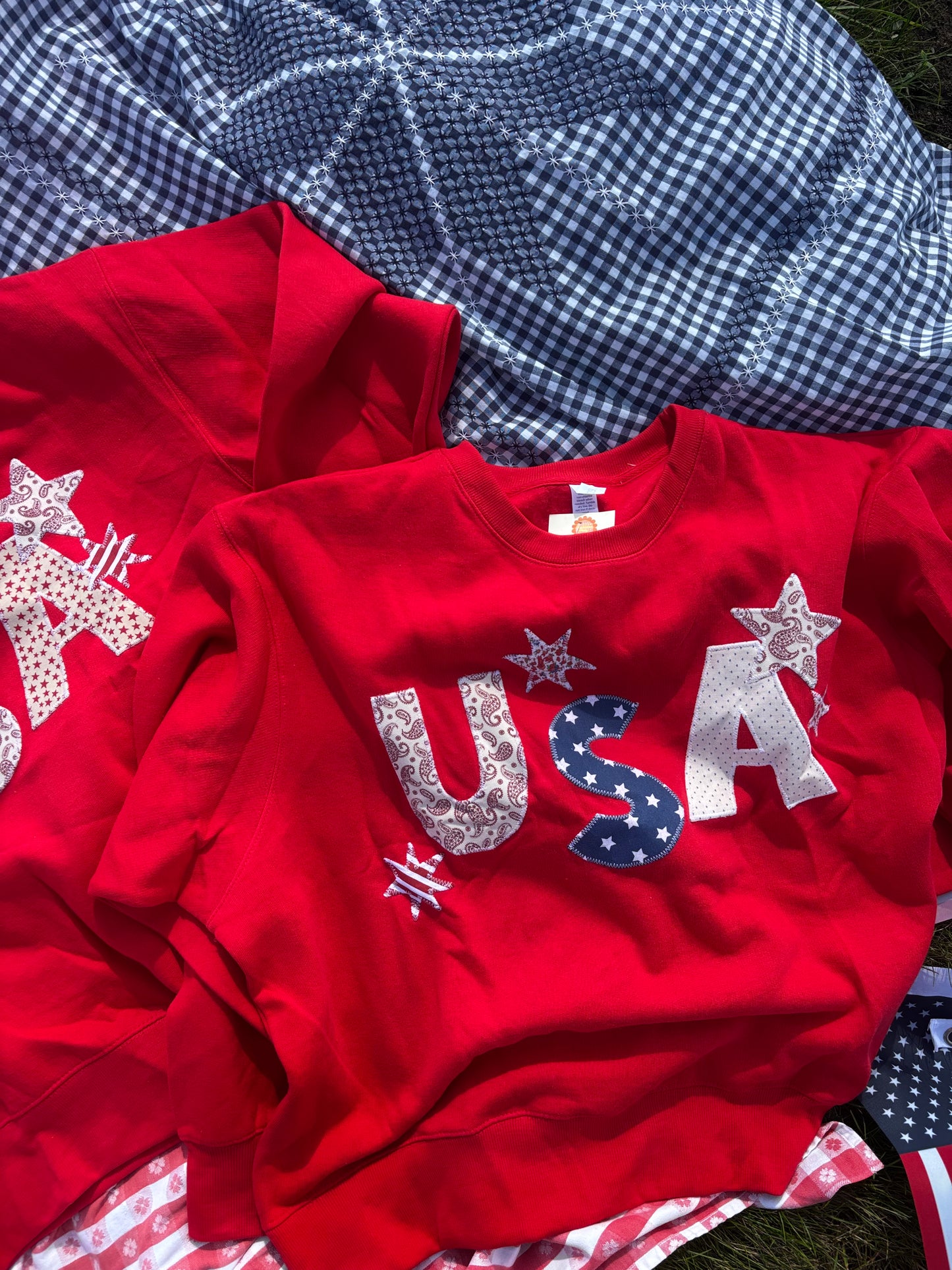 USA Crewneck - Red