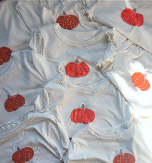 Pumpkin Ribbed Tee