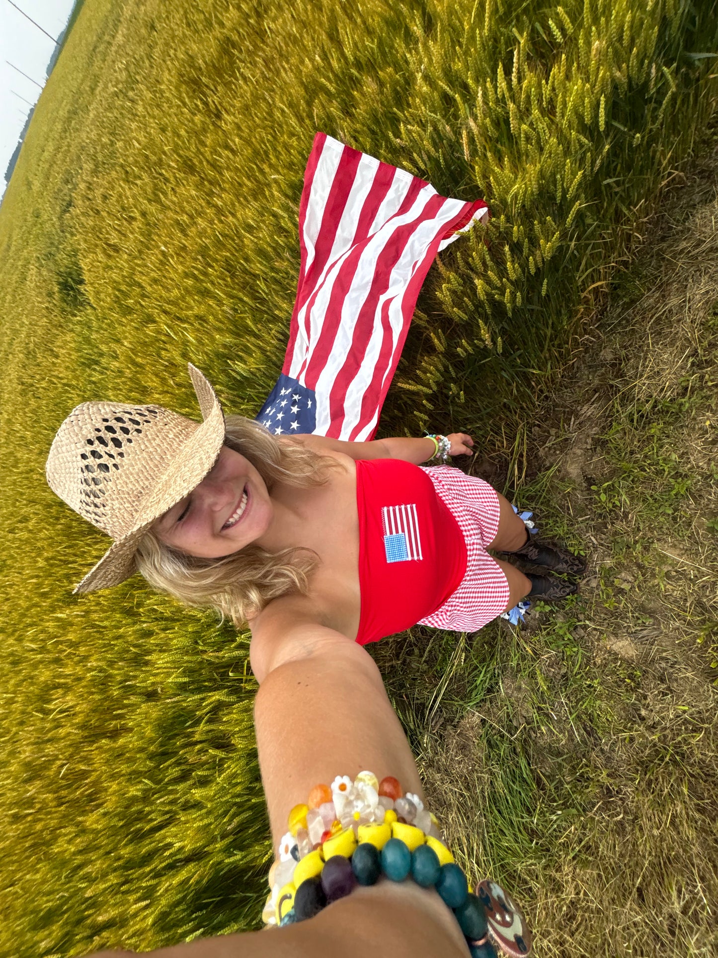 Flag Tube Top