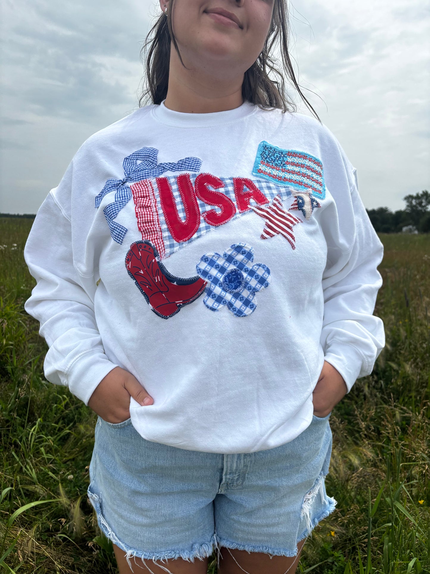 USA Pennant Crewneck
