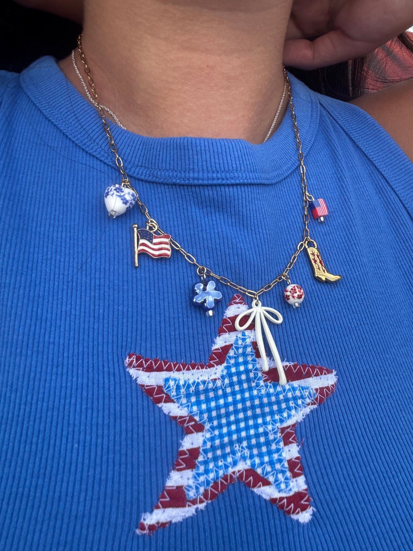 MISS AMERICA Charm Necklace