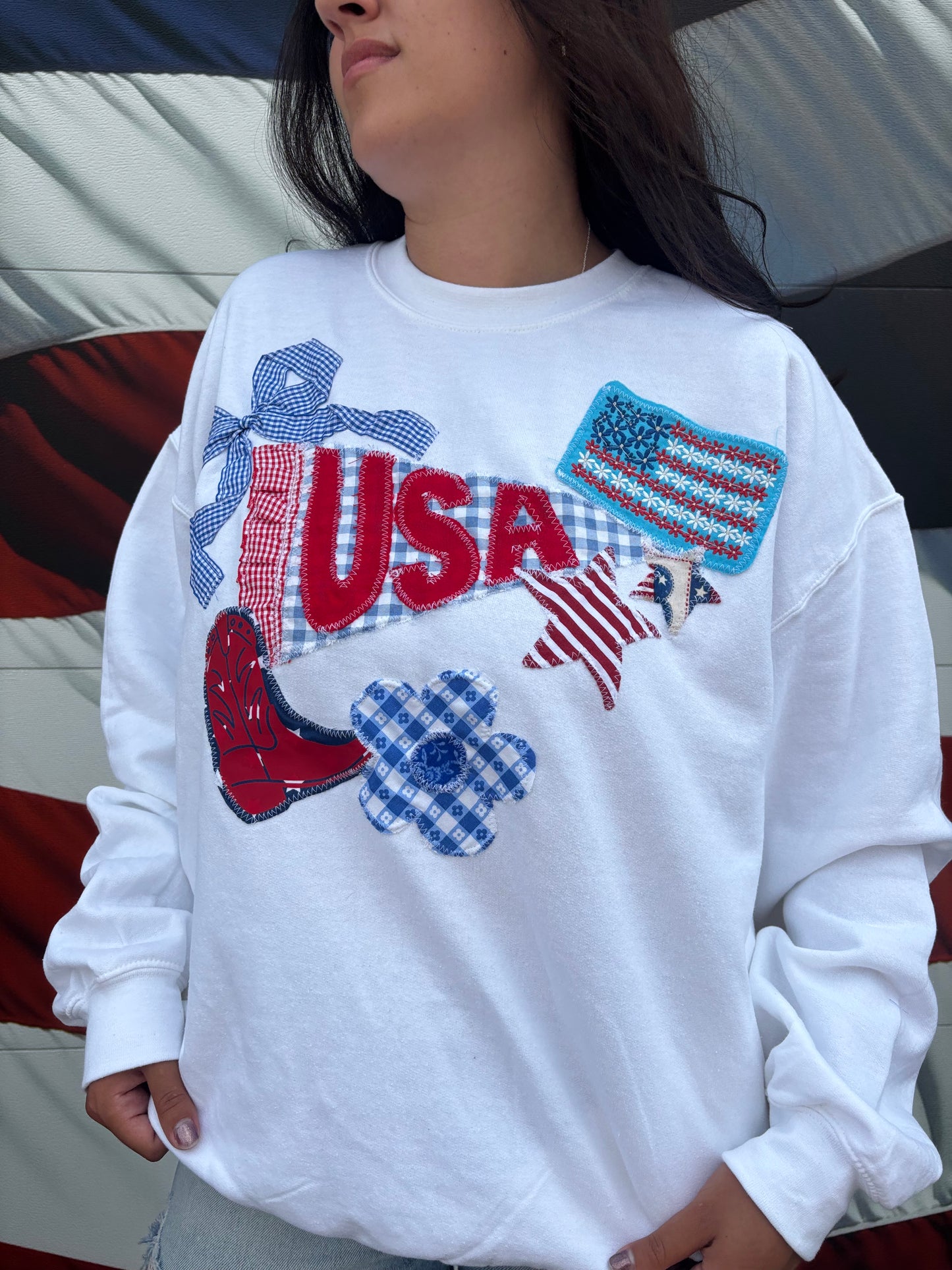 USA Pennant Crewneck