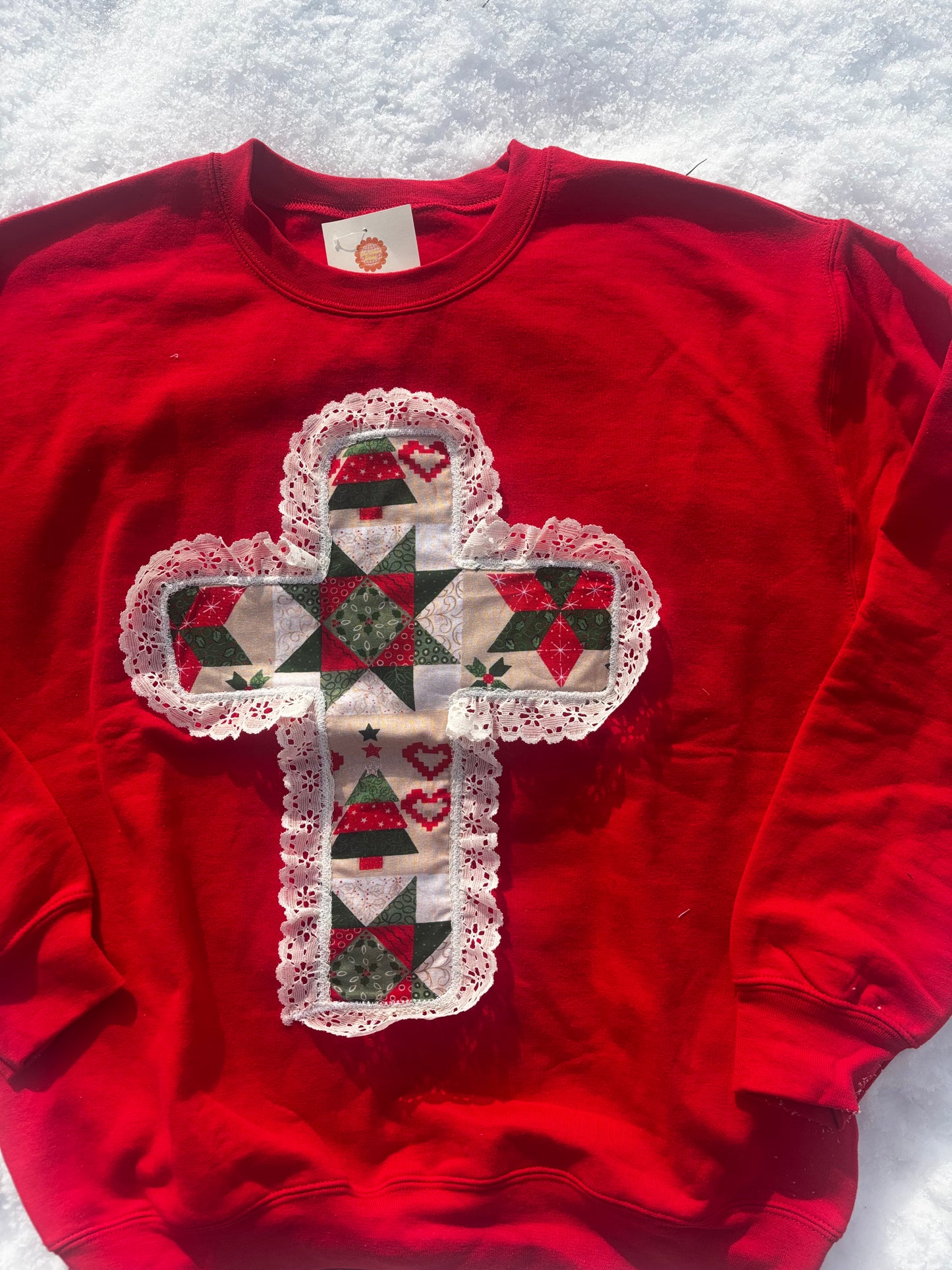 Christmas Cross Crewneck