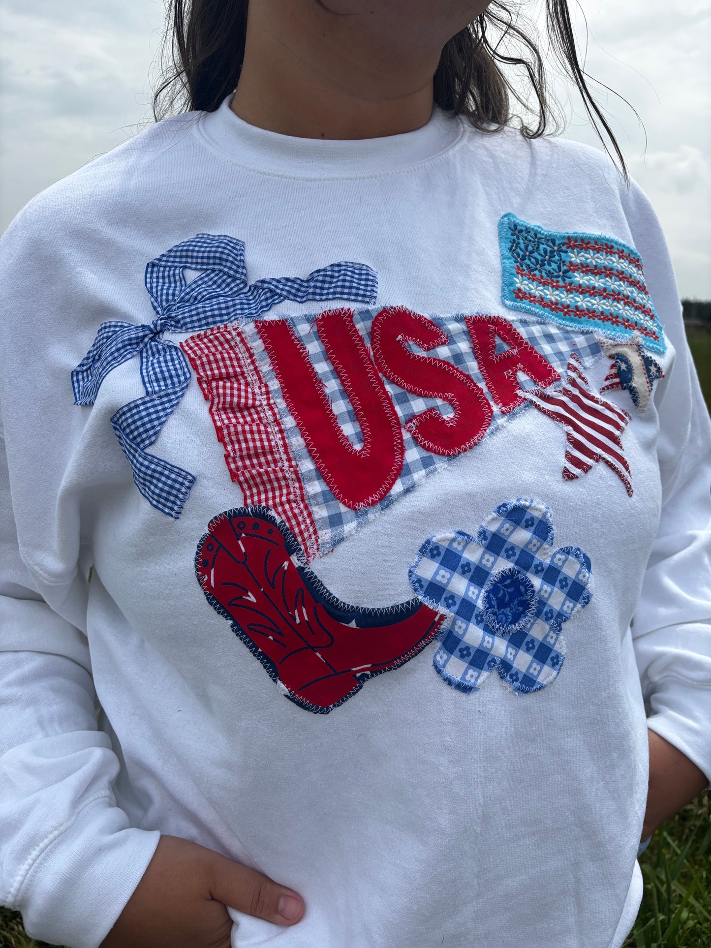USA Pennant Crewneck