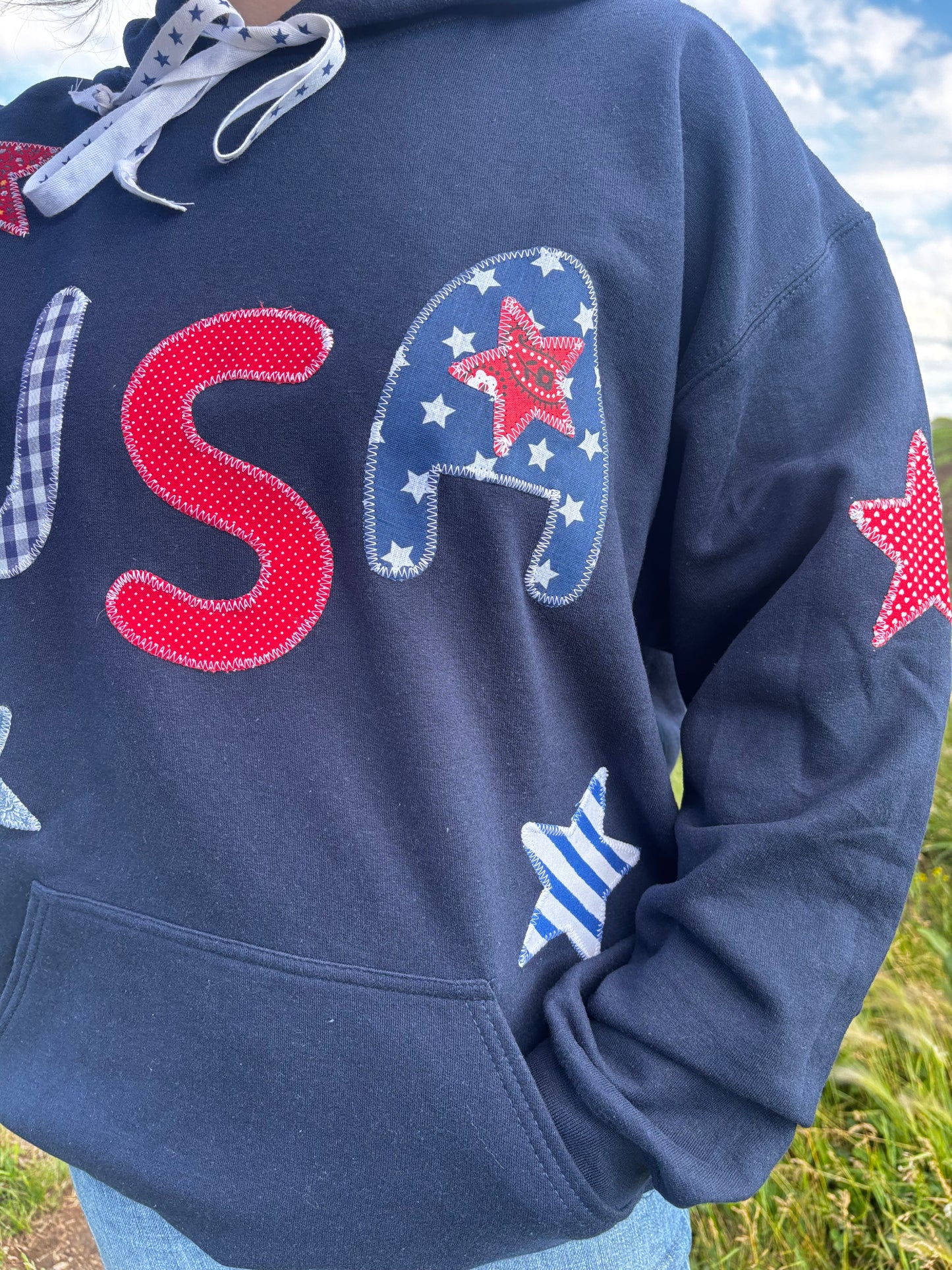 USA Hoodie - Navy