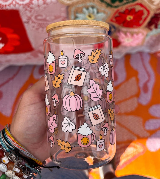 Pink Cozy Pumpkin Cup
