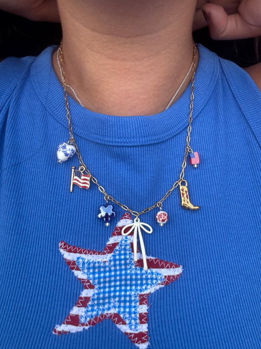 MISS AMERICA Charm Necklace