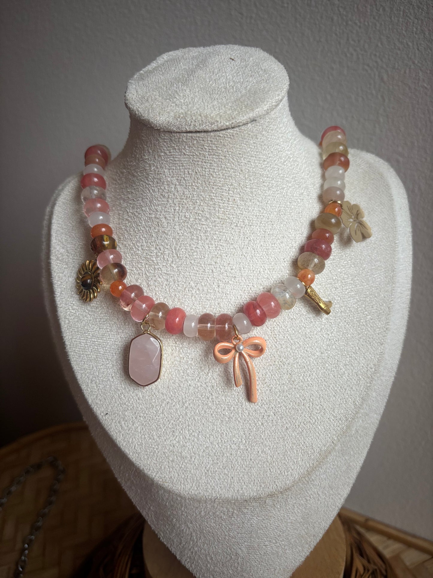 Coral Charm Necklace