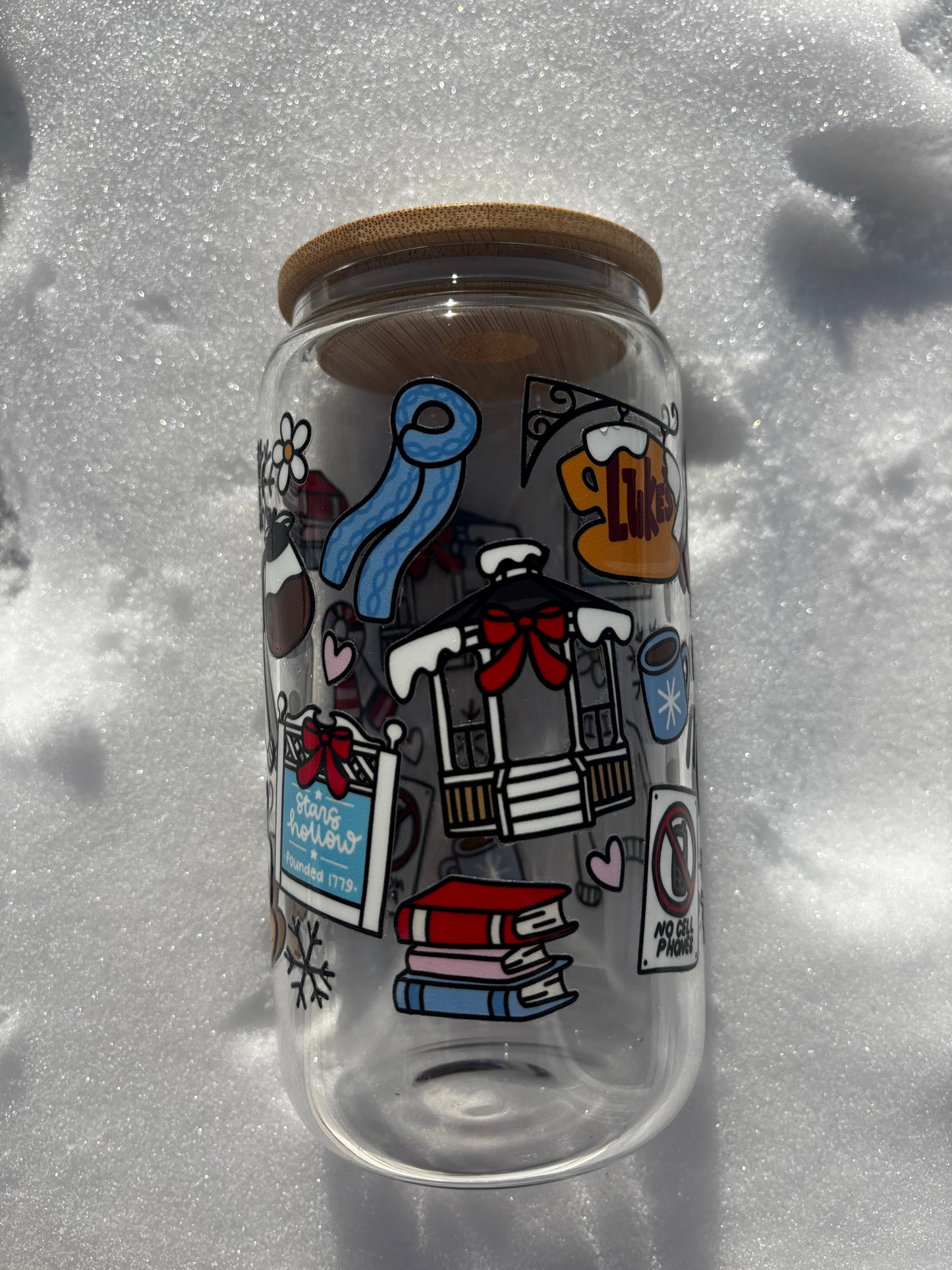 Snowy Gilmore Glass Cup