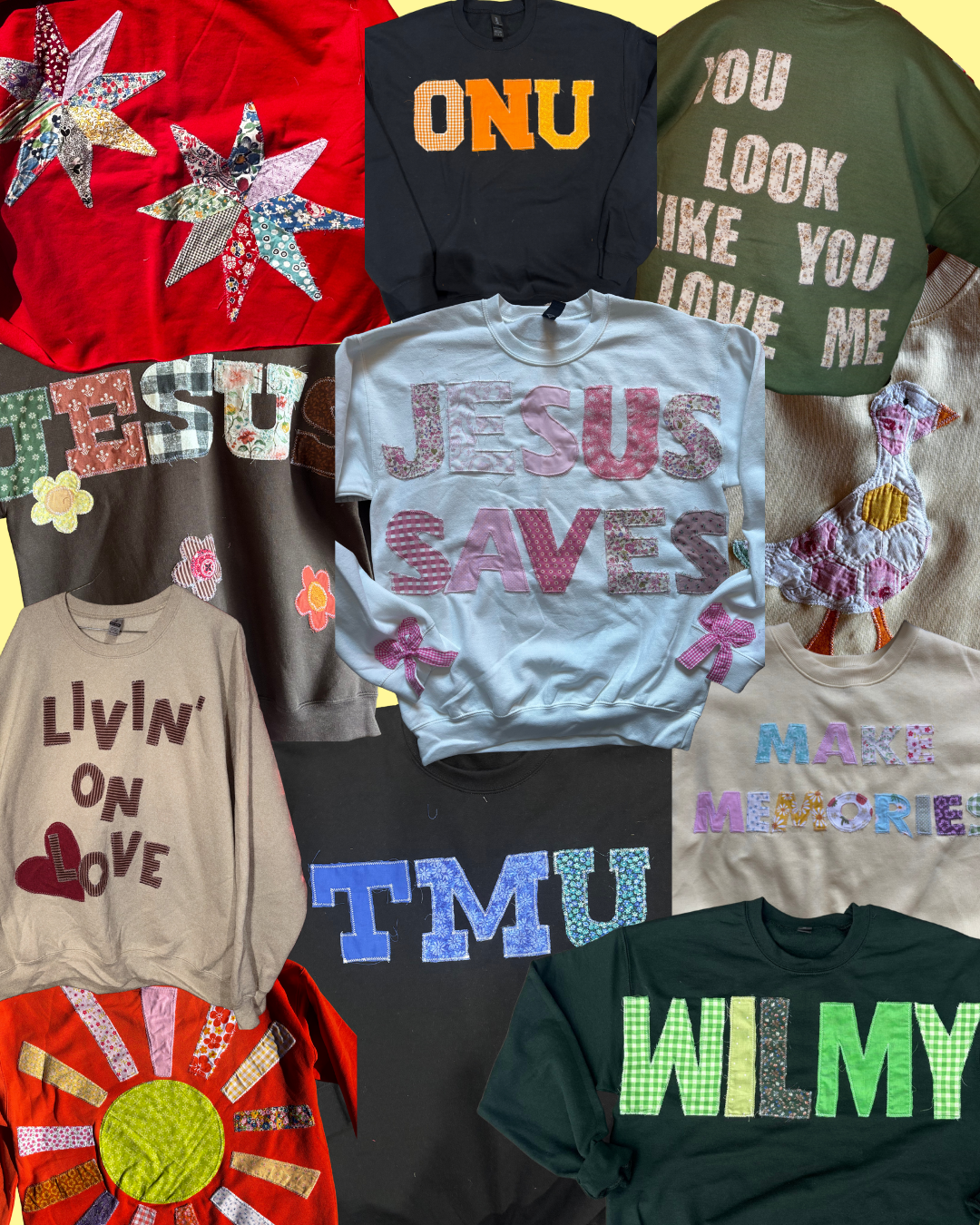 Custom Patchwork CREWNECK ✿