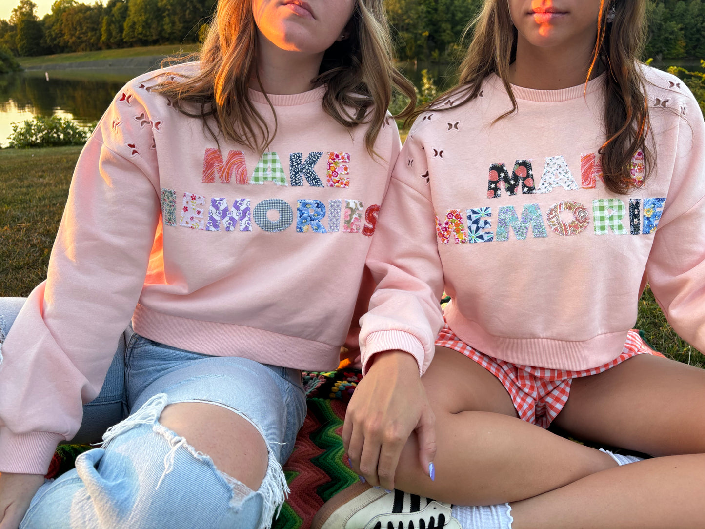 Make Memories Cropped Crewneck