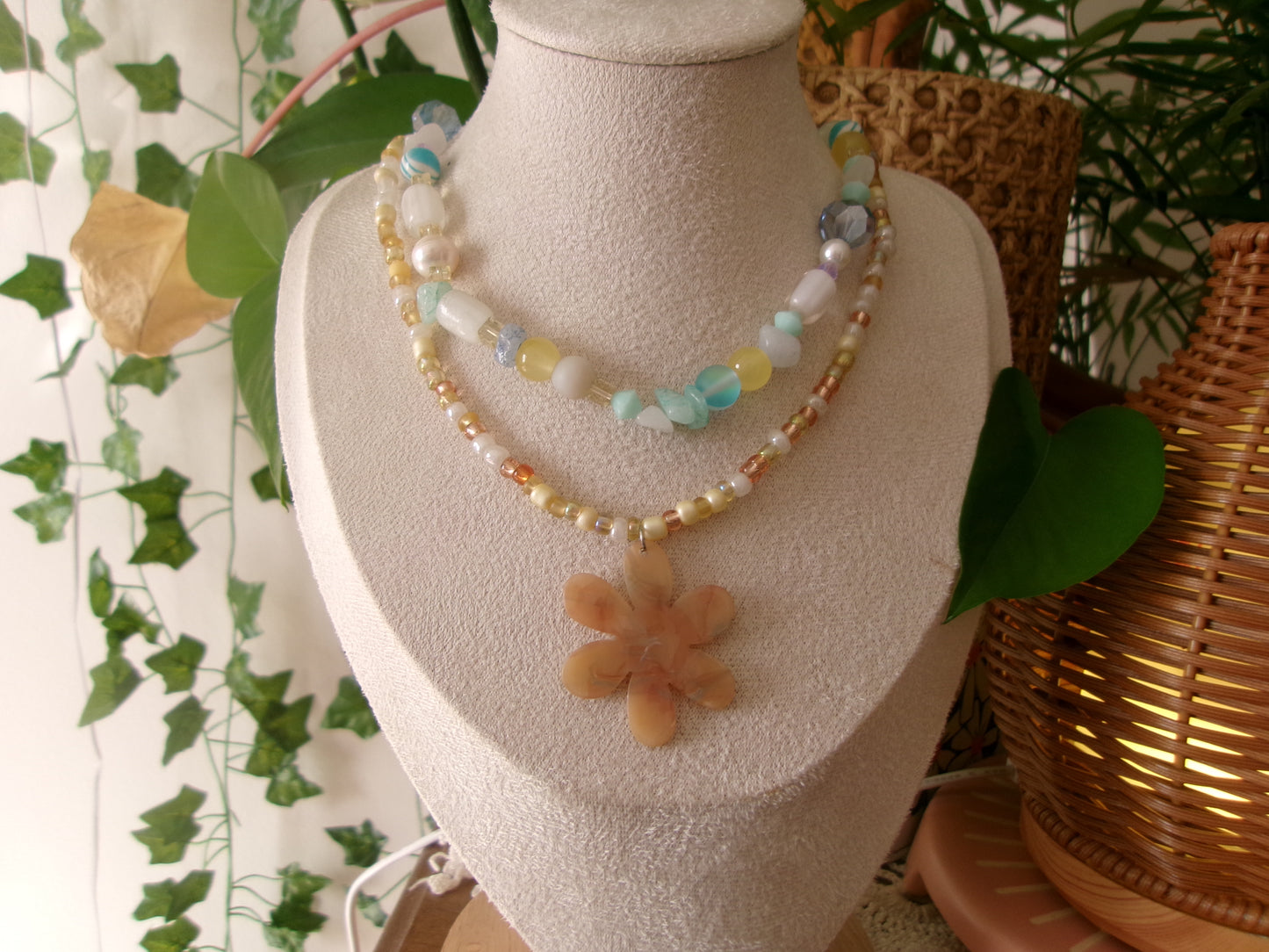 Sandy Flower Necklace ✿