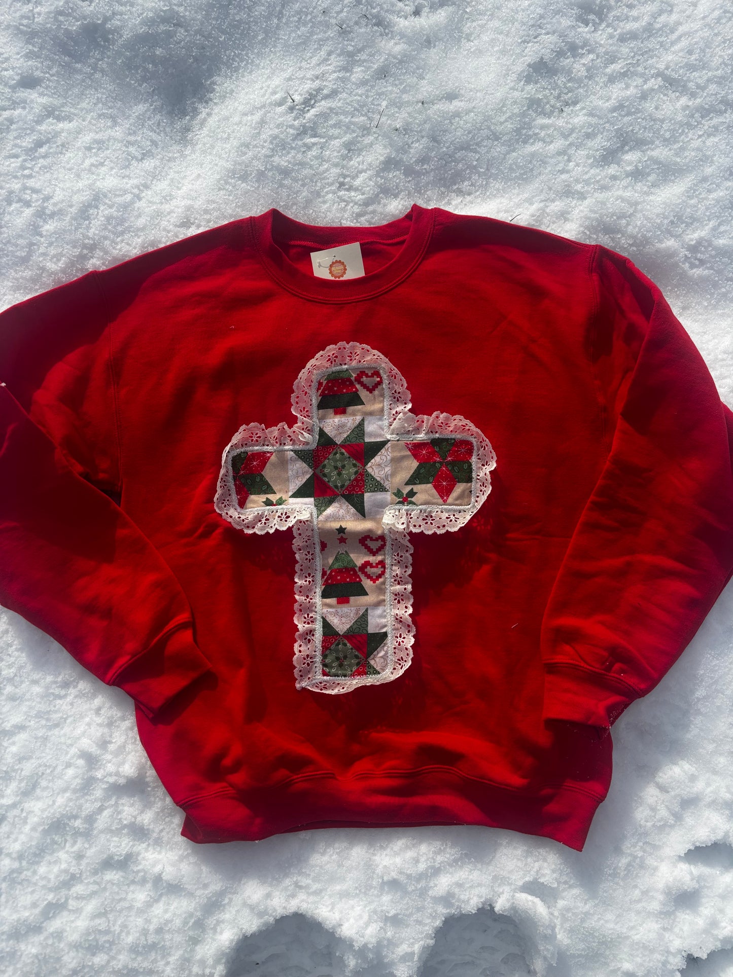 Christmas Cross Crewneck
