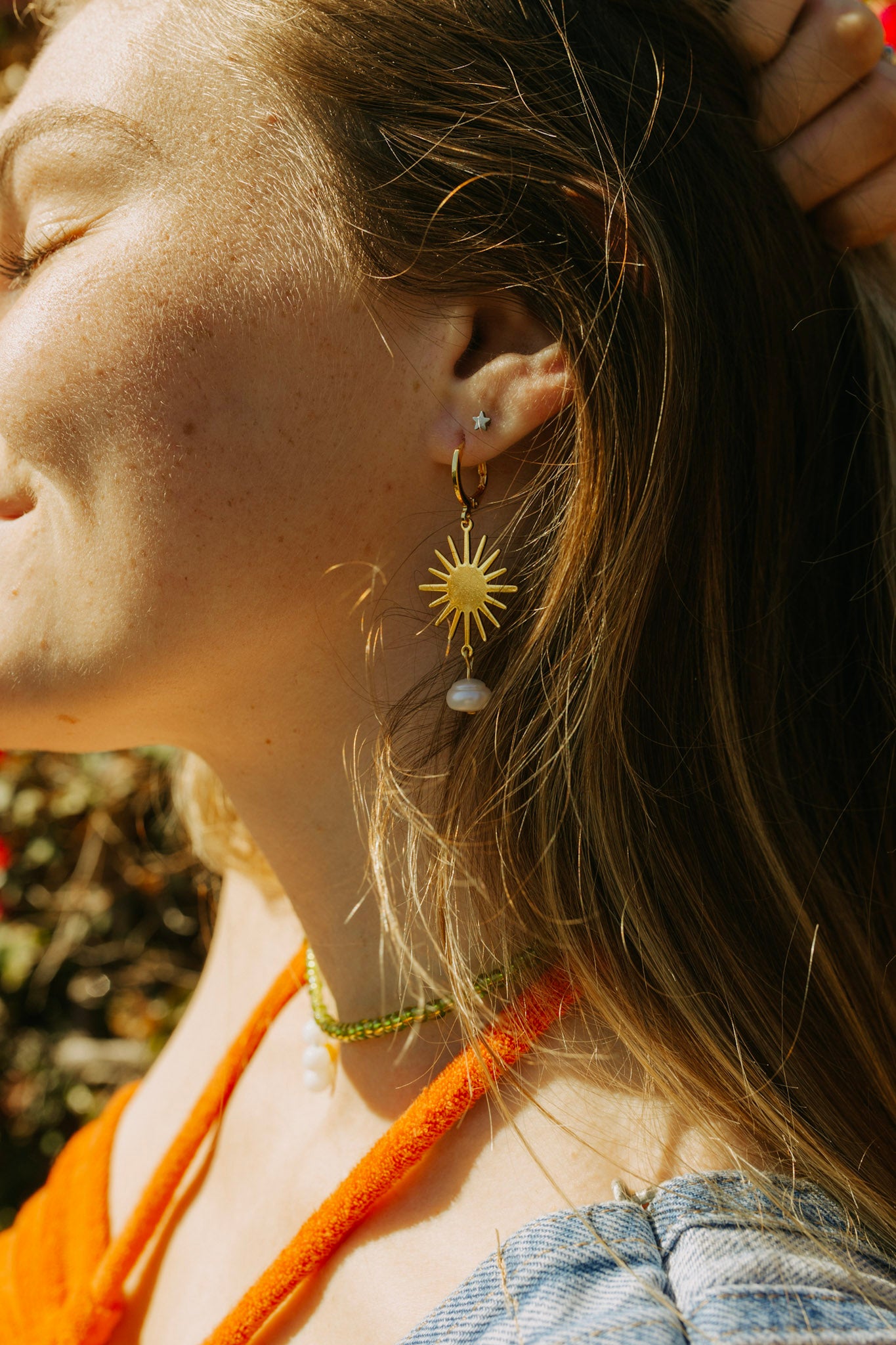 Sun Pearl Earrings