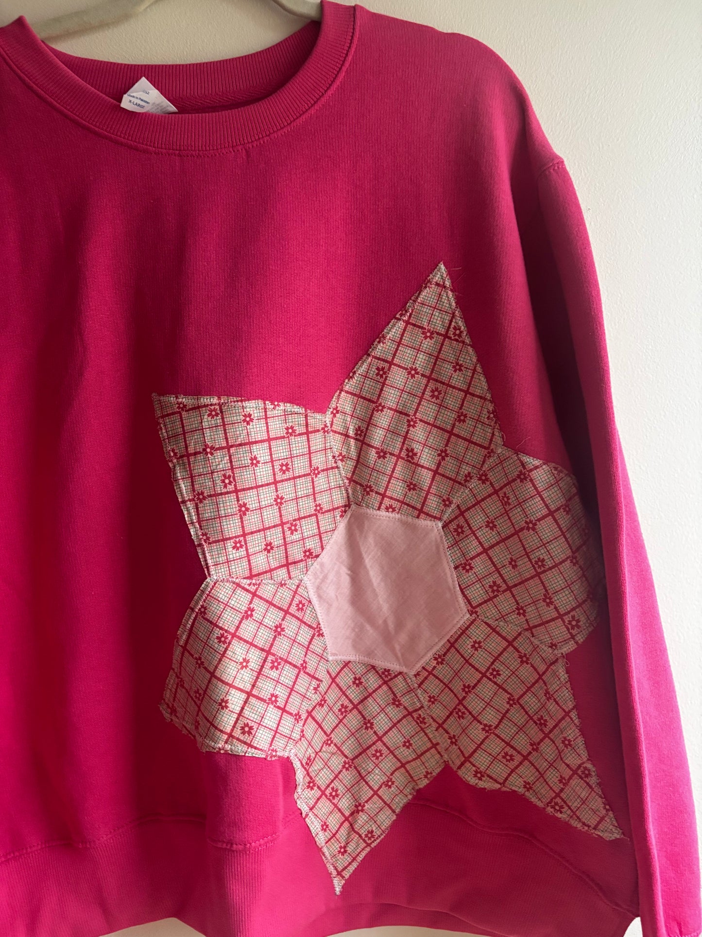 Quilt Flower Crewneck