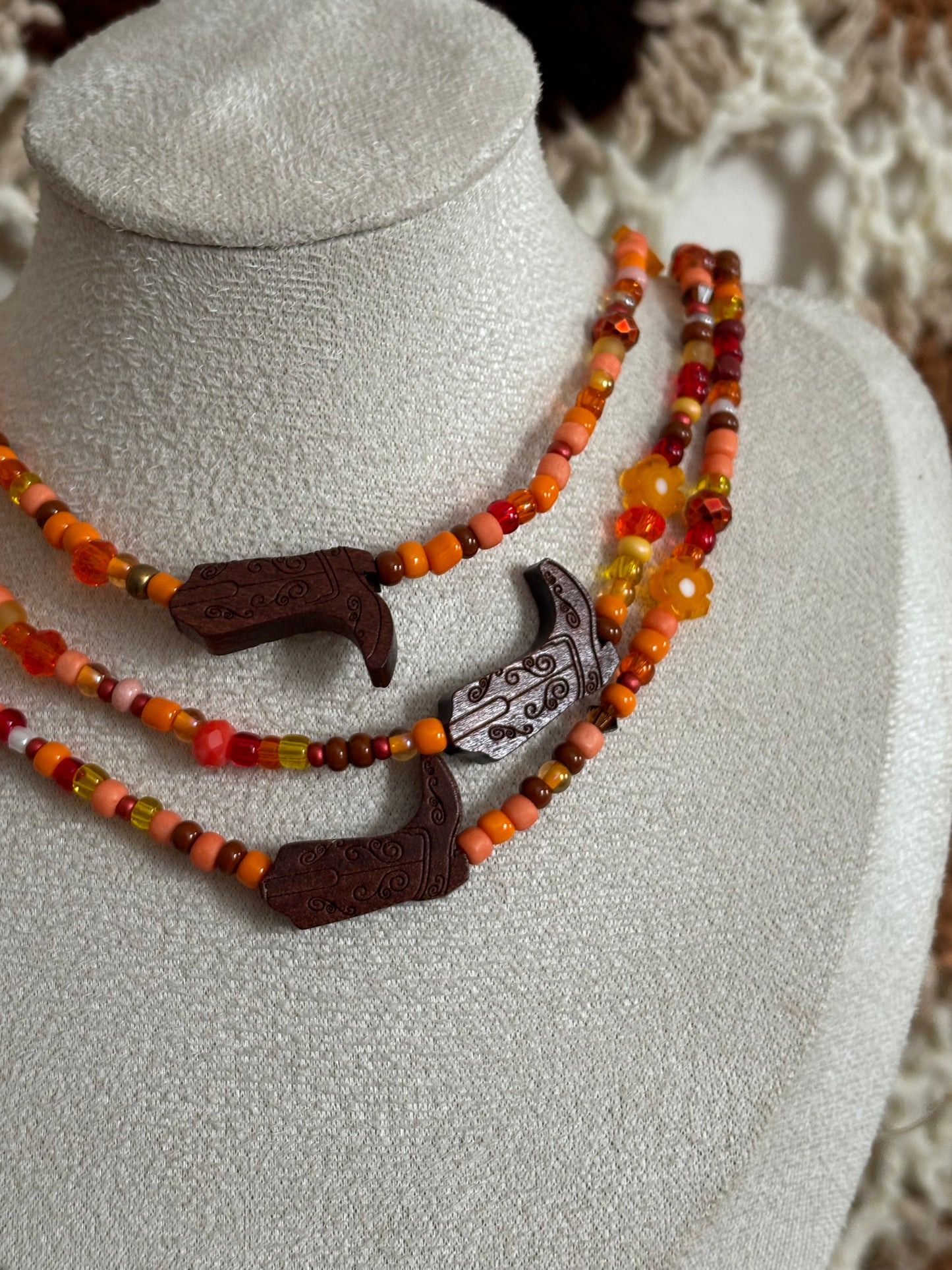 Harvest Boots Necklace