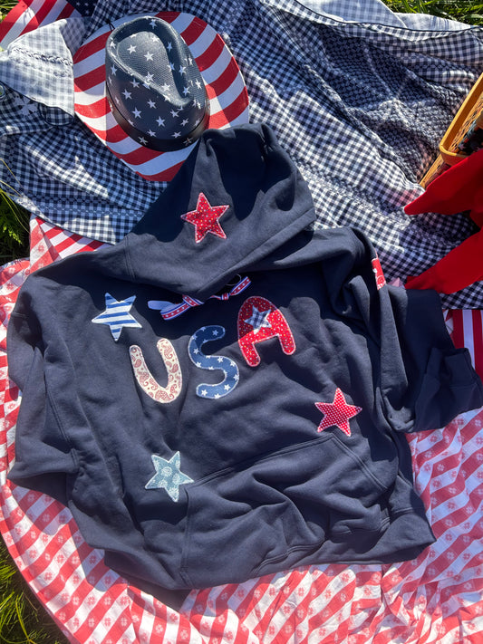 USA Hoodie - Navy