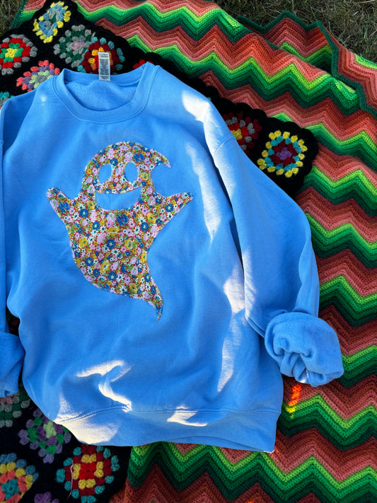 Groovy Ghost Crewneck (blue)