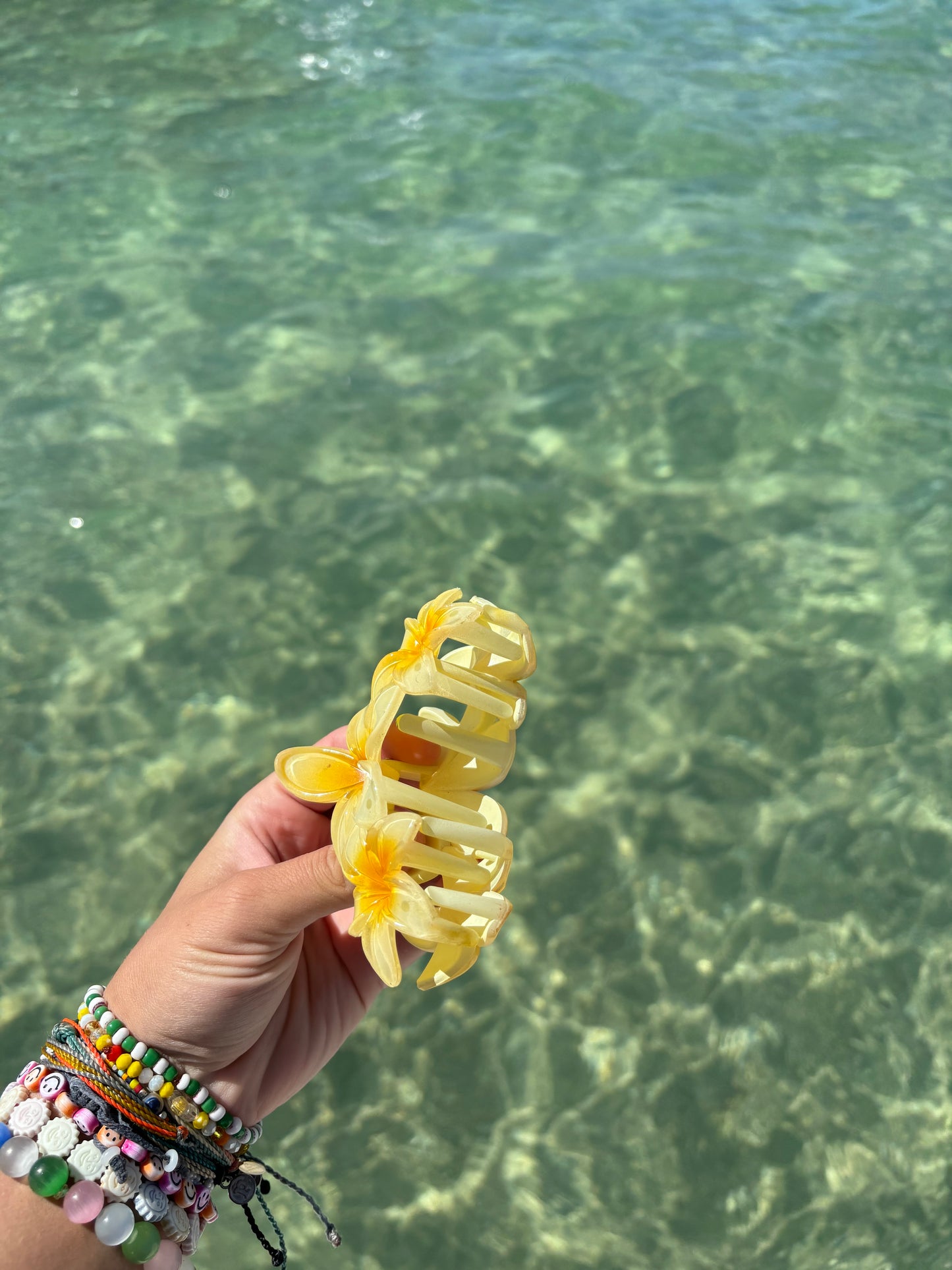 Beach Flowers Hair Claw