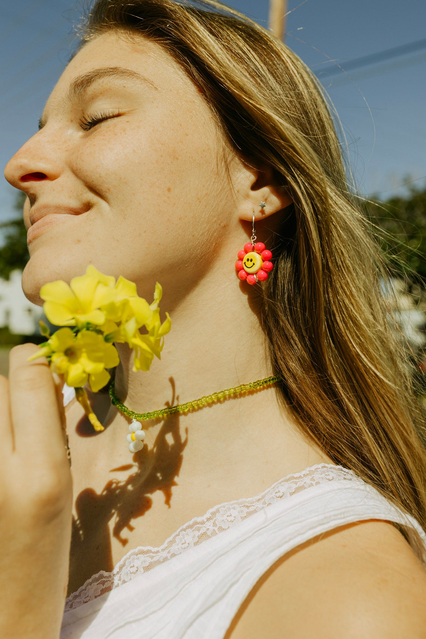 Smiley Daisy Earrings