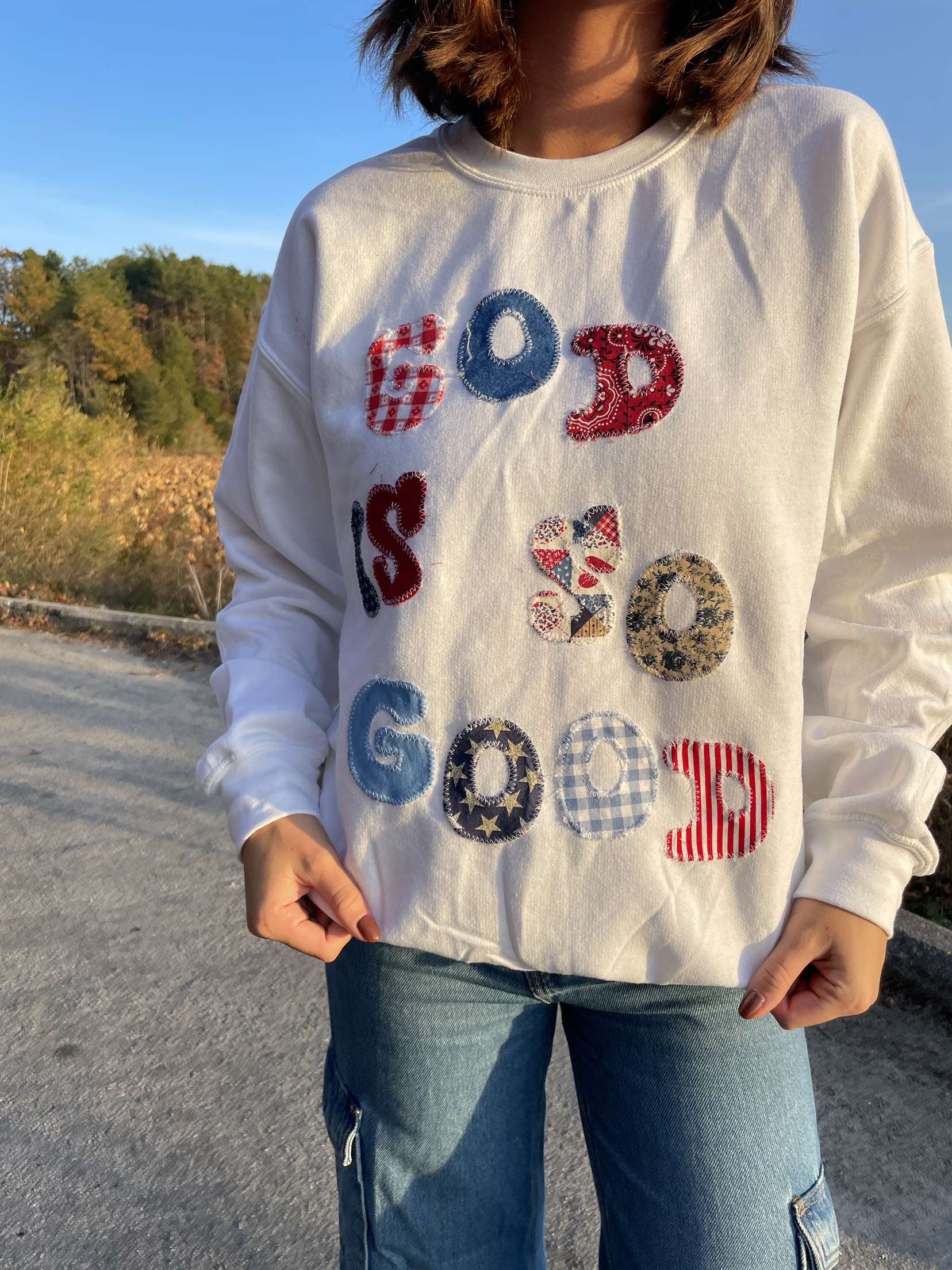 Online NEW Good American “So Good” Crewneck Sweatshirt