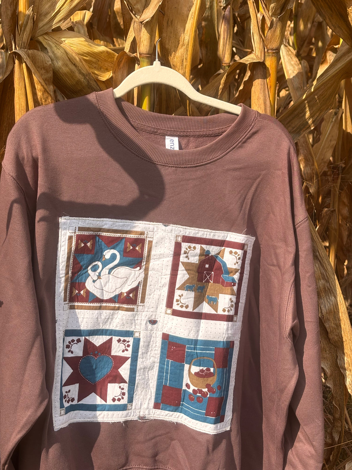 Farm Quilt Block Crewneck - XL