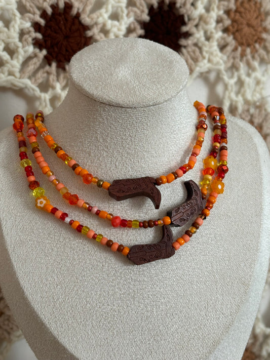 Harvest Boots Necklace