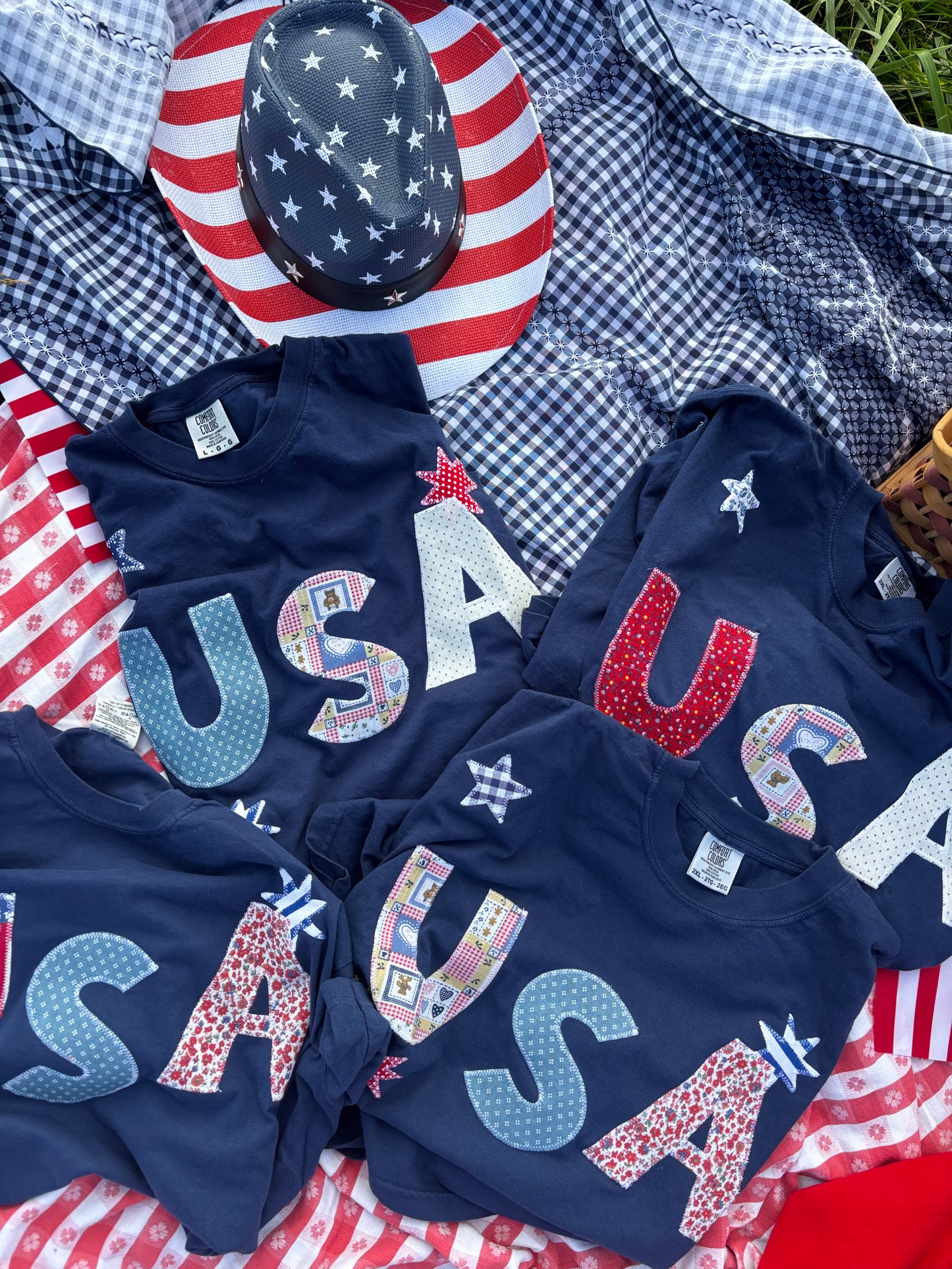 USA tee - Blue