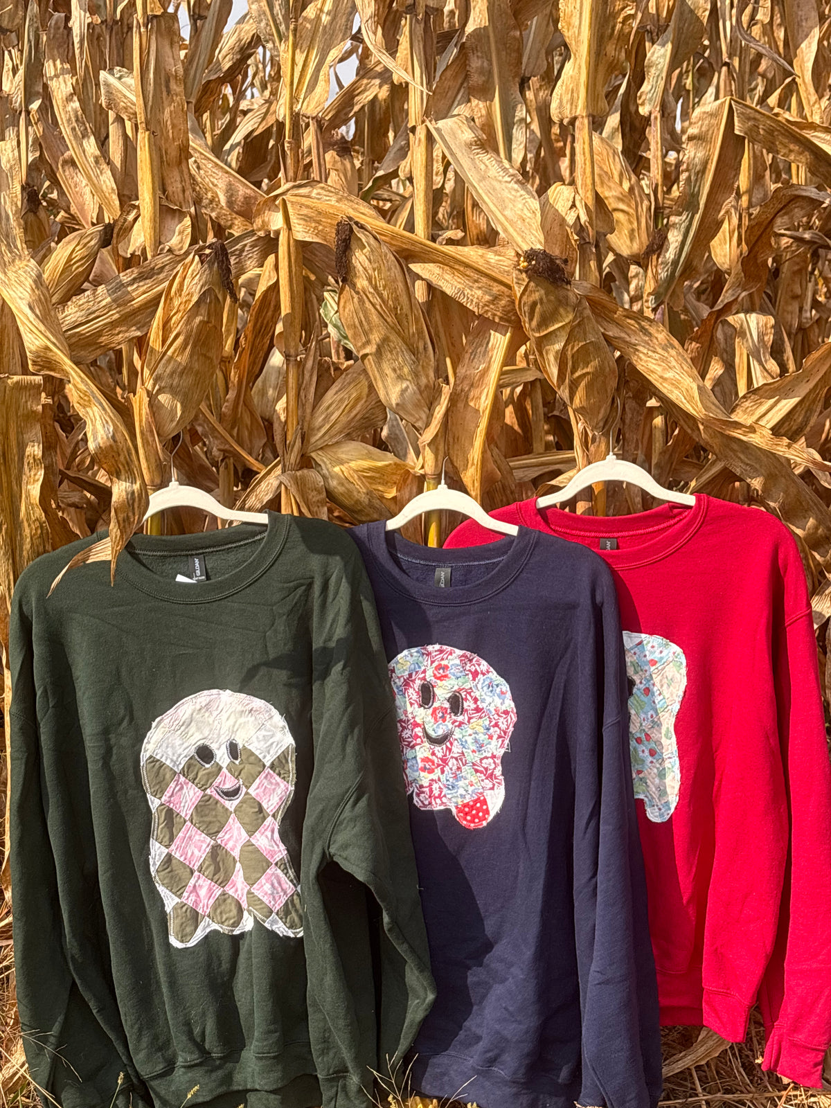 Quilted Ghost Crewnecks