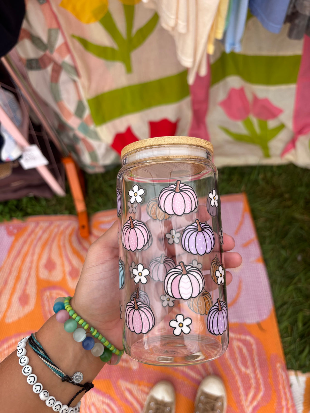 Daisy Pumpkin Cup