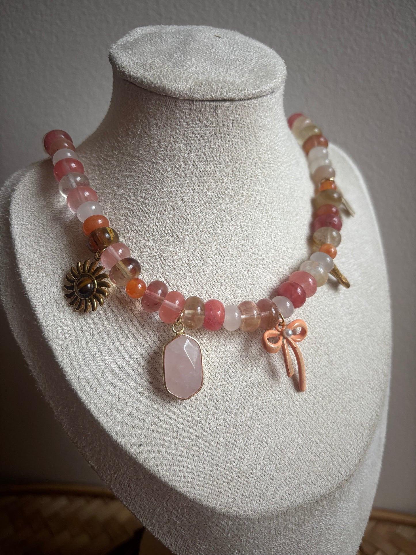 Coral Charm Necklace