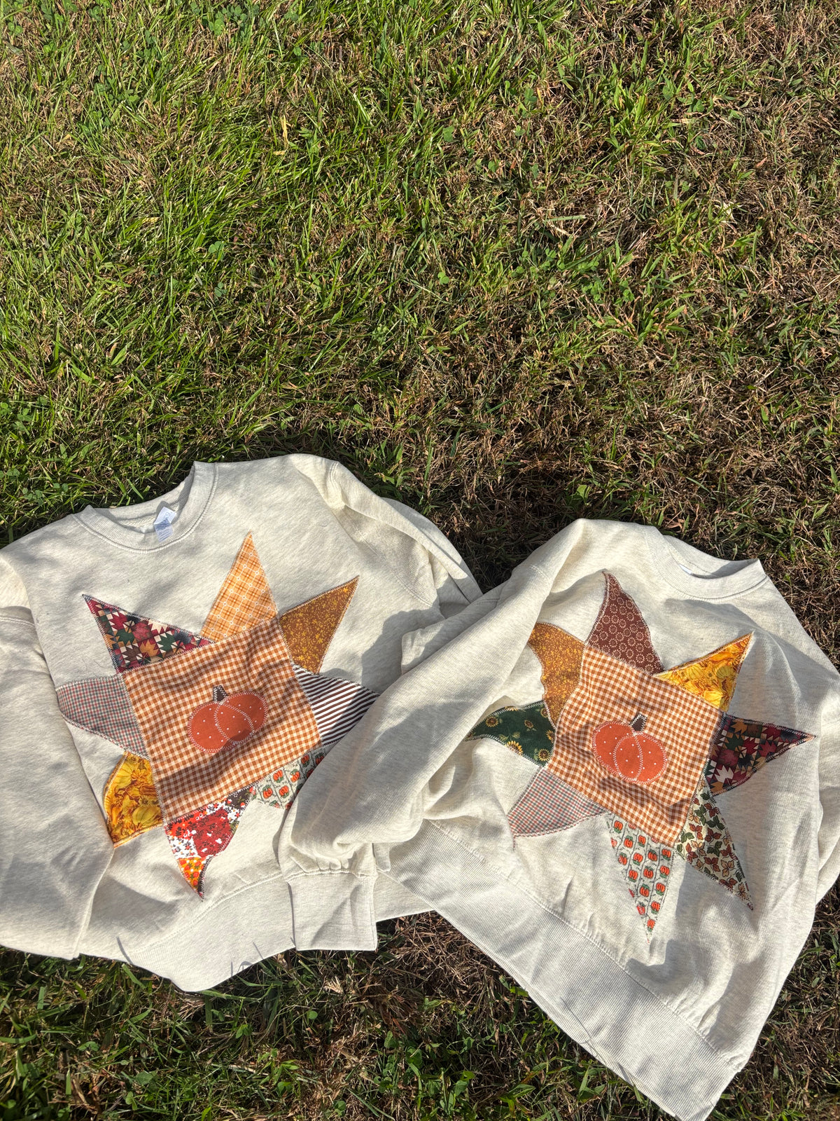 Pumpkin Quilt Crewneck