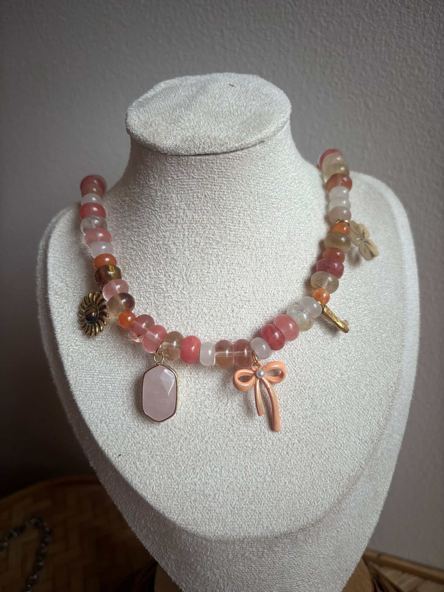 Coral Charm Necklace