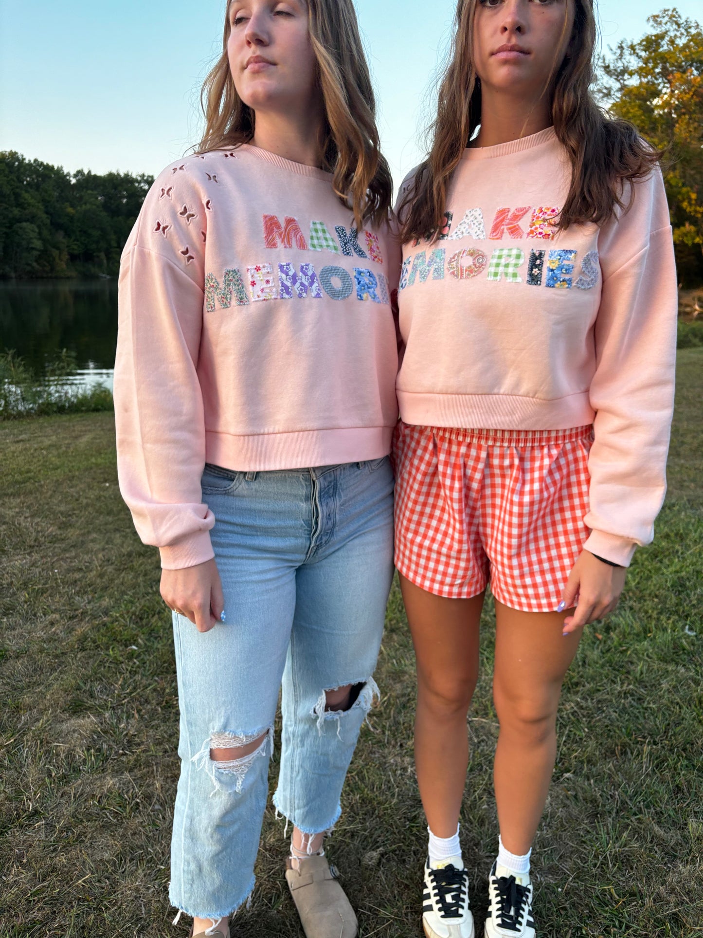 Make Memories Cropped Crewneck