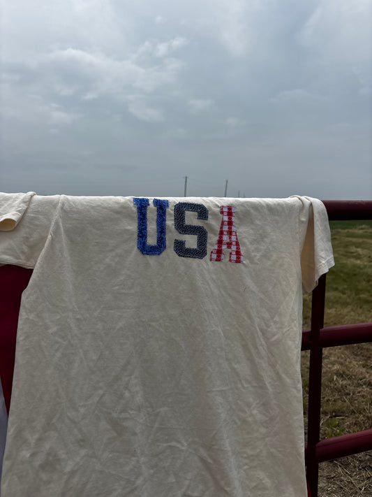 USA Tee - CREAM