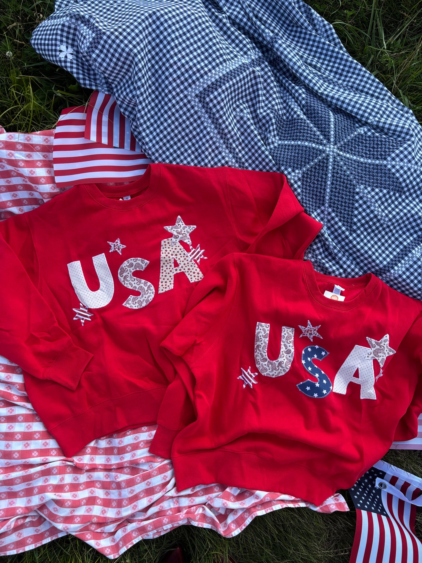 USA Crewneck - Red