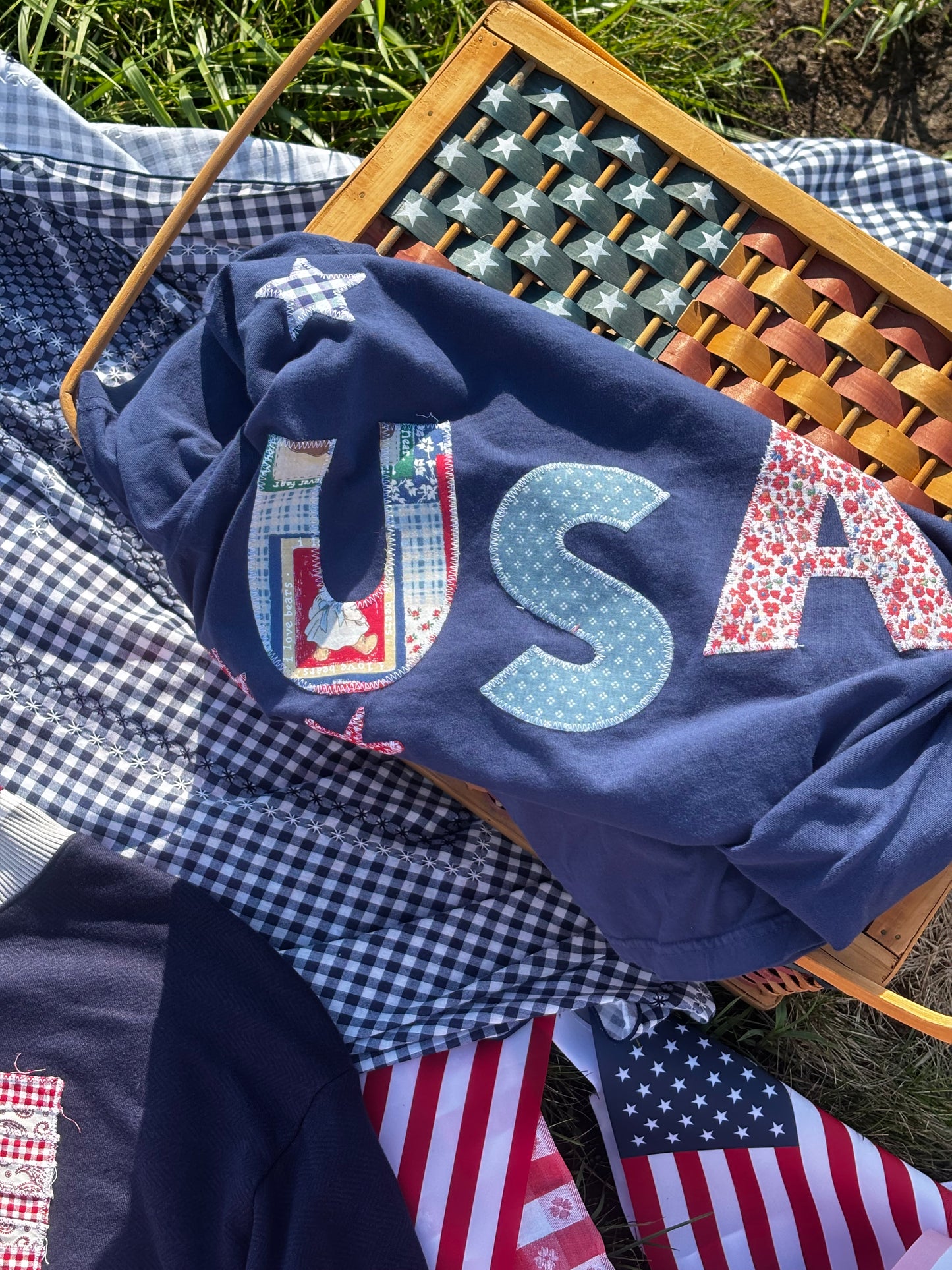 USA tee - Blue