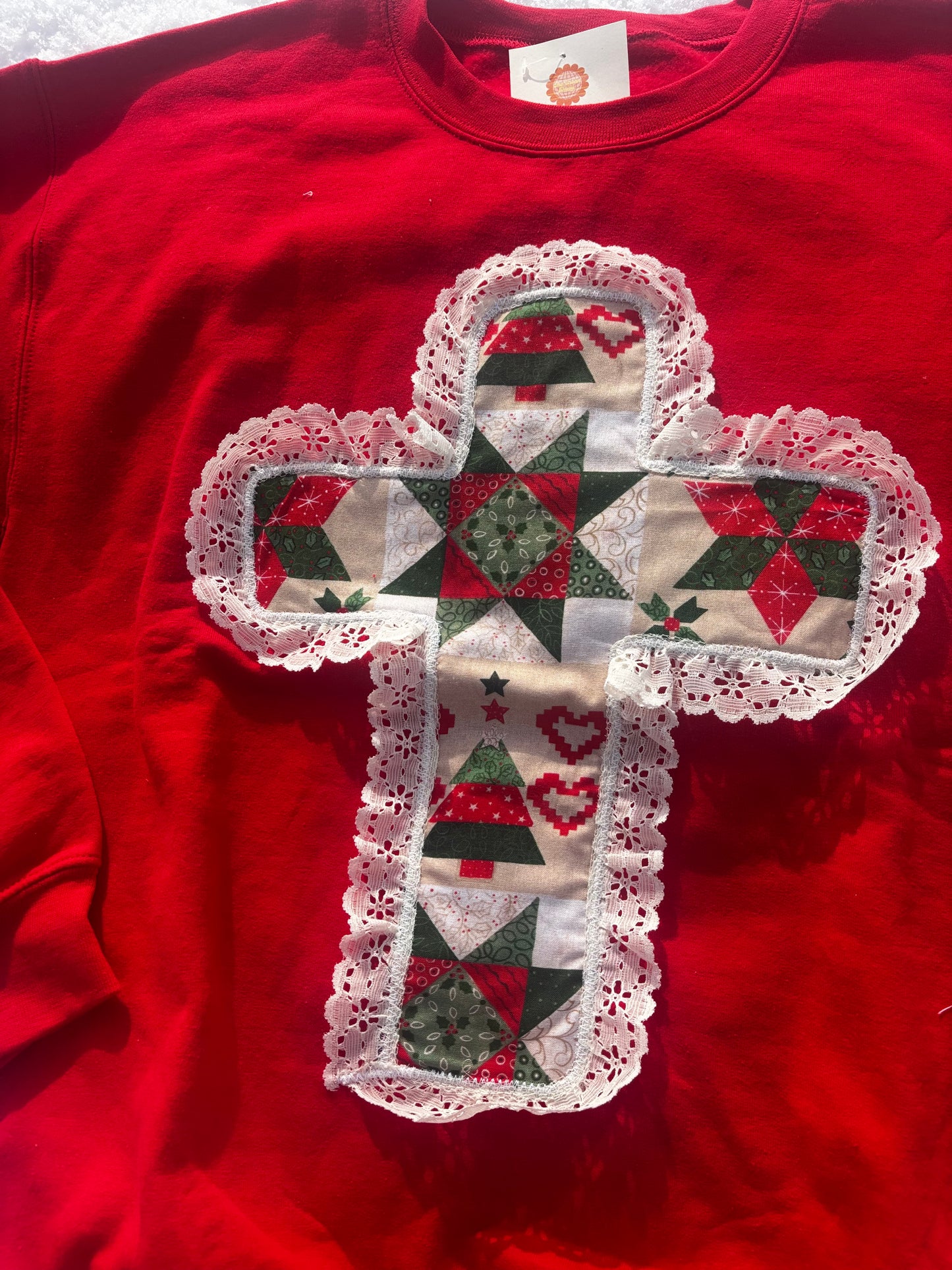Christmas Cross Crewneck