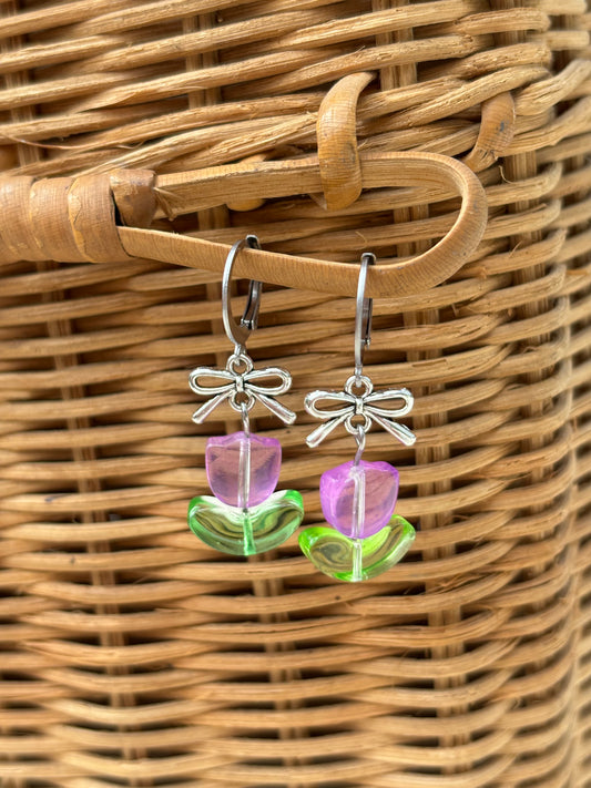 Tulip Bow Earrings