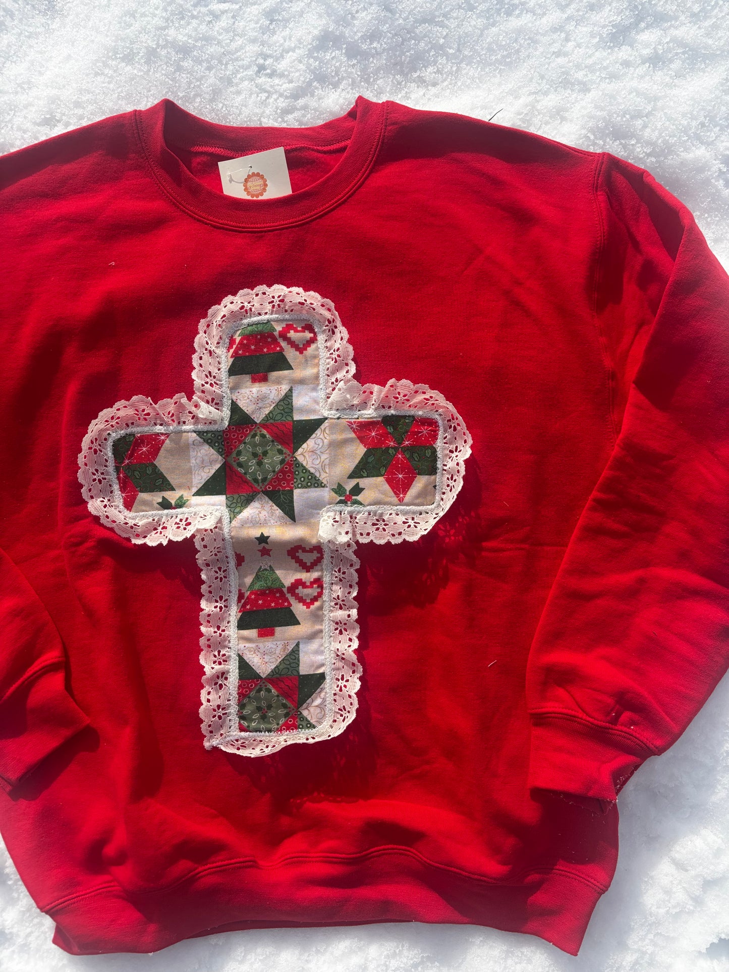 Christmas Cross Crewneck