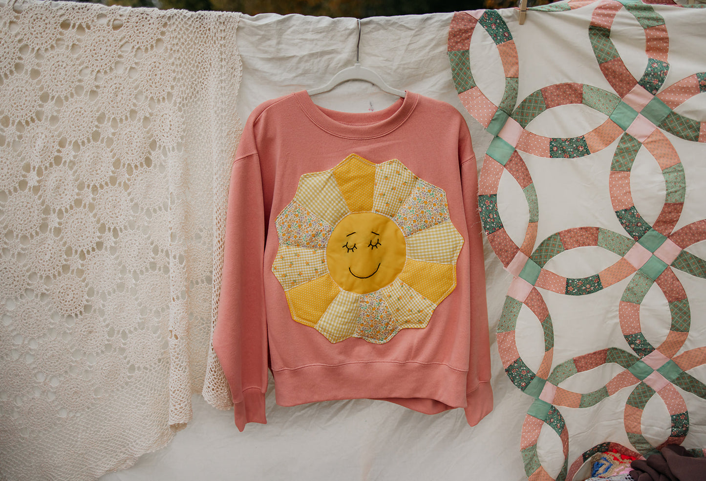 Quilted Sun Crewneck