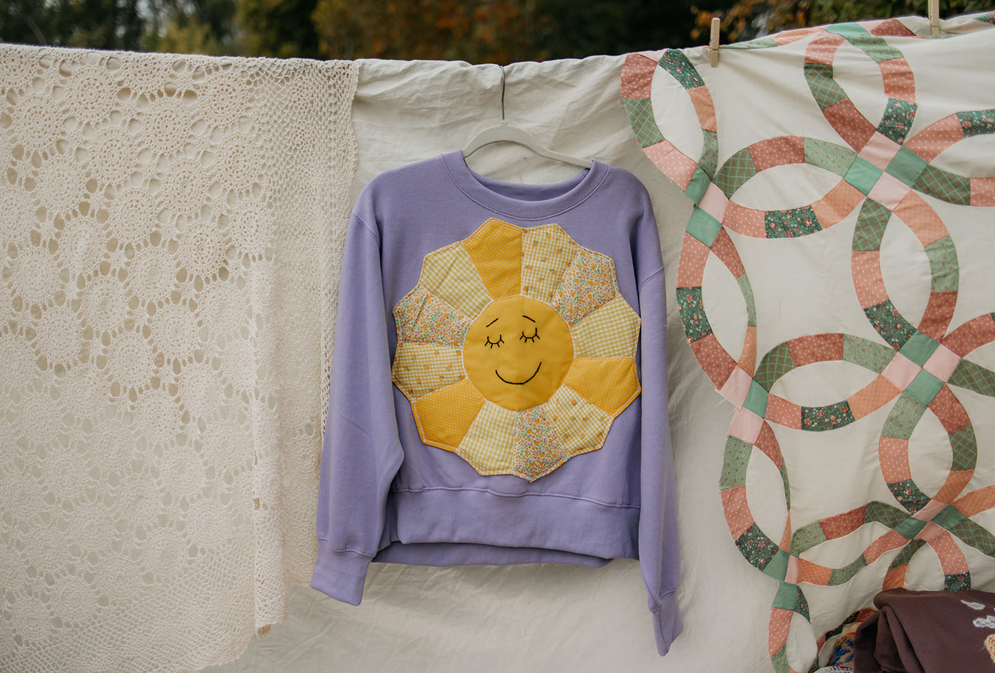 Quilted Sun Crewneck