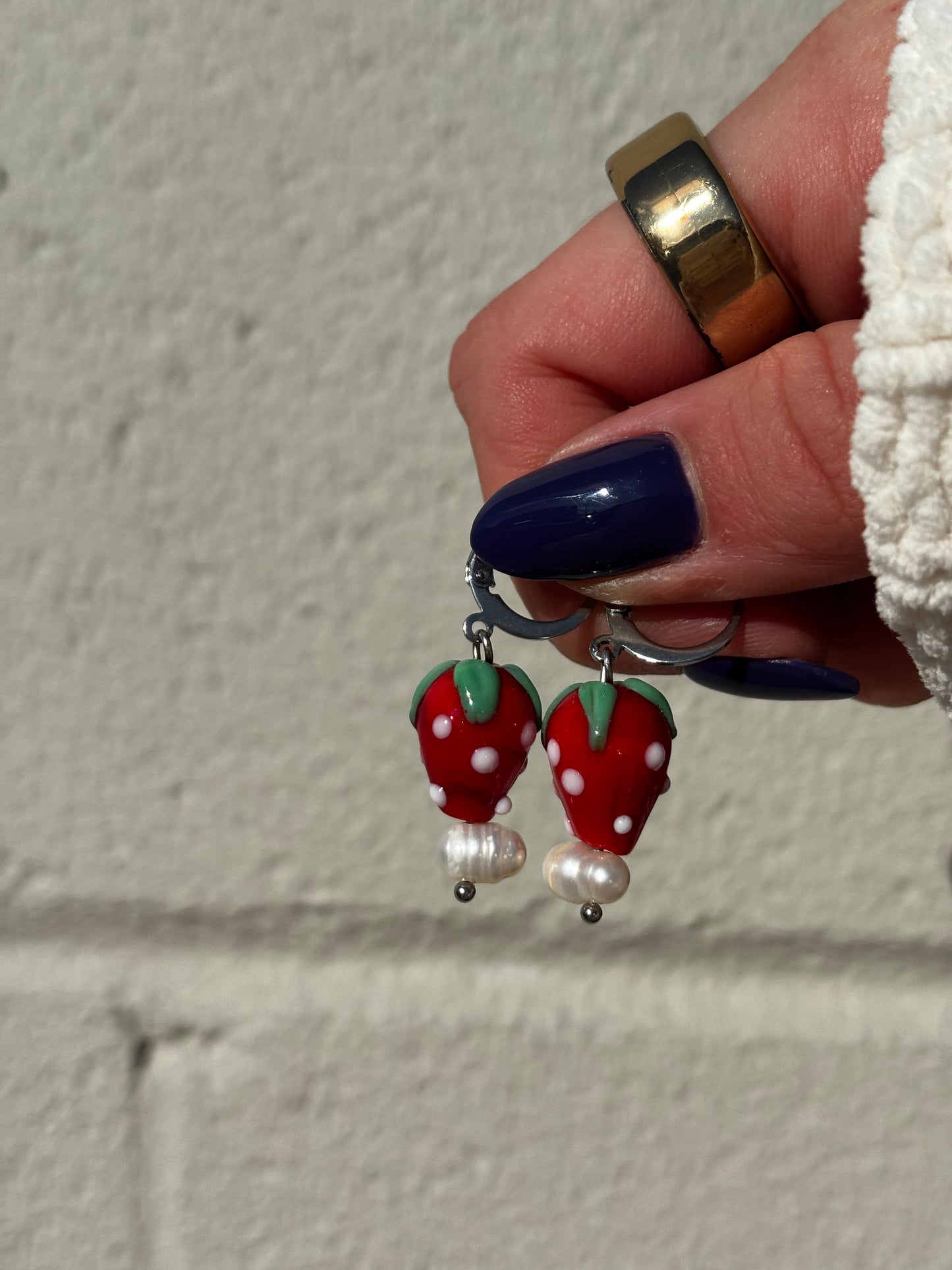 Strawberry Drop Earrings